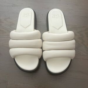 All white in perfect condition Marc Fisher leather sandals